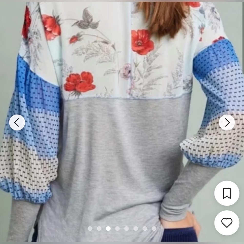 Anthropologie | Tiny Balloon Sleeve Blouse - Picture 2 of 8